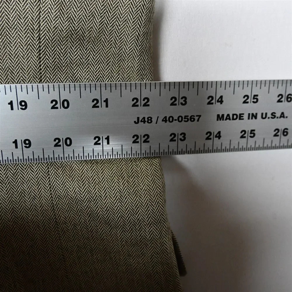 Jos A Bank 44L Brown Herringbone Silk Camelhair Mens Blazer Sport Coat Jacket‎